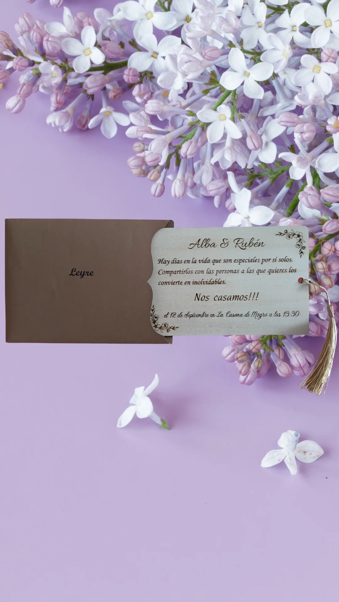 INVITACIONES EN MADERA