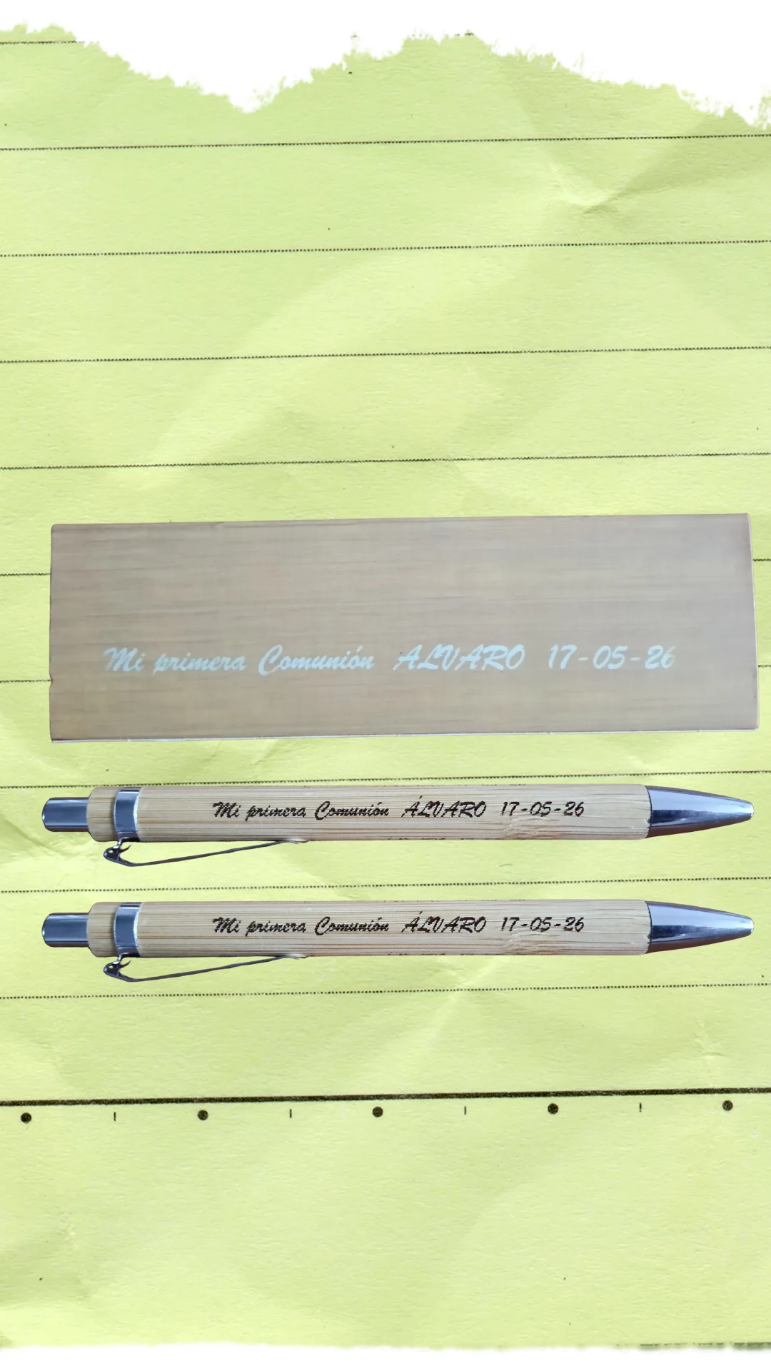 SET BOLÍGRAFO Y PORTAMINAS COMUNIÓN