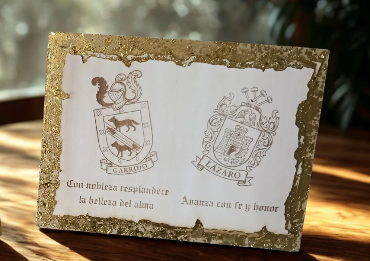 ESCUDO HERALDICO GRABADO EN MADERA 3