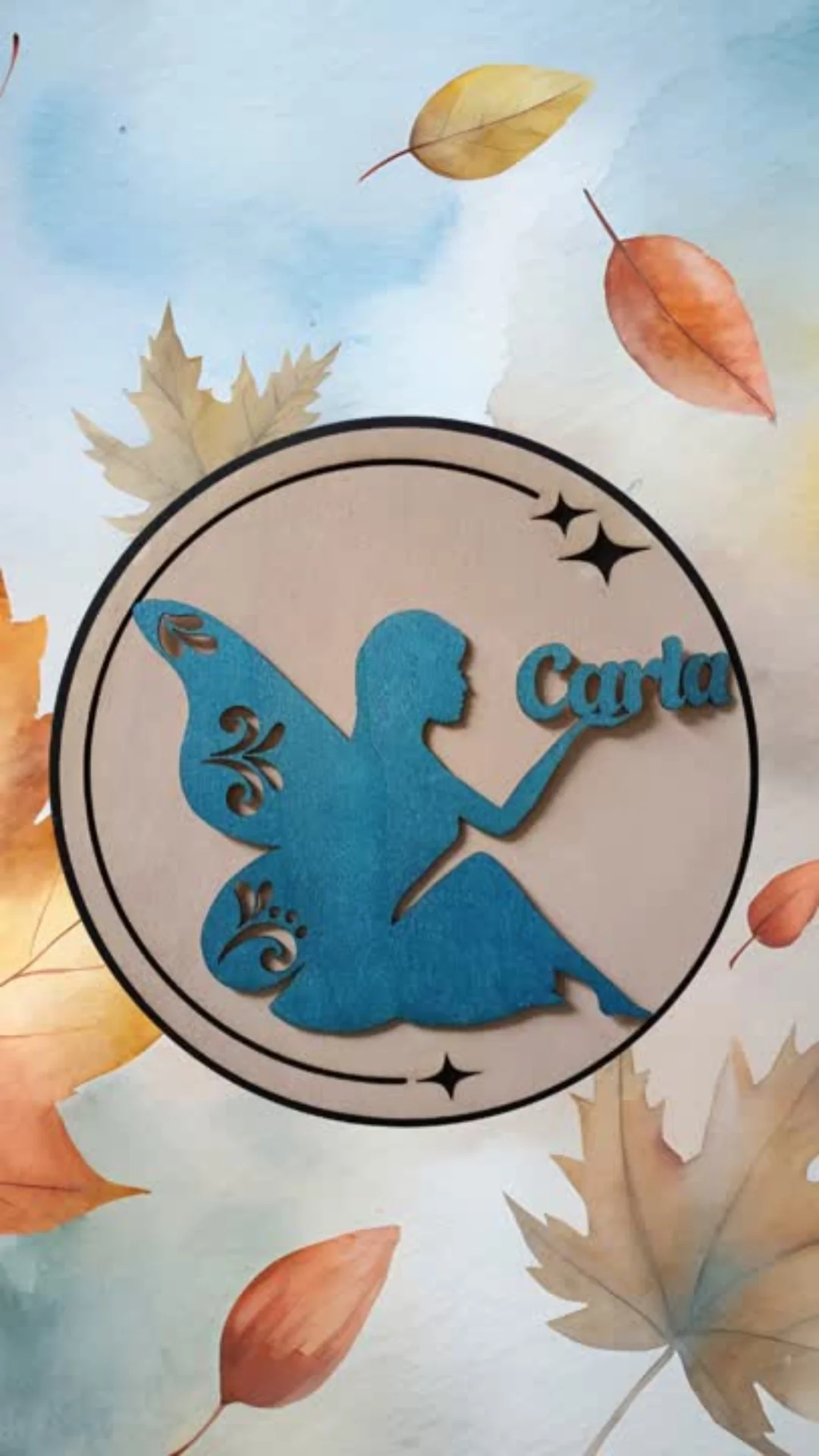 NOMBRE DECORATIVO EN MADERA