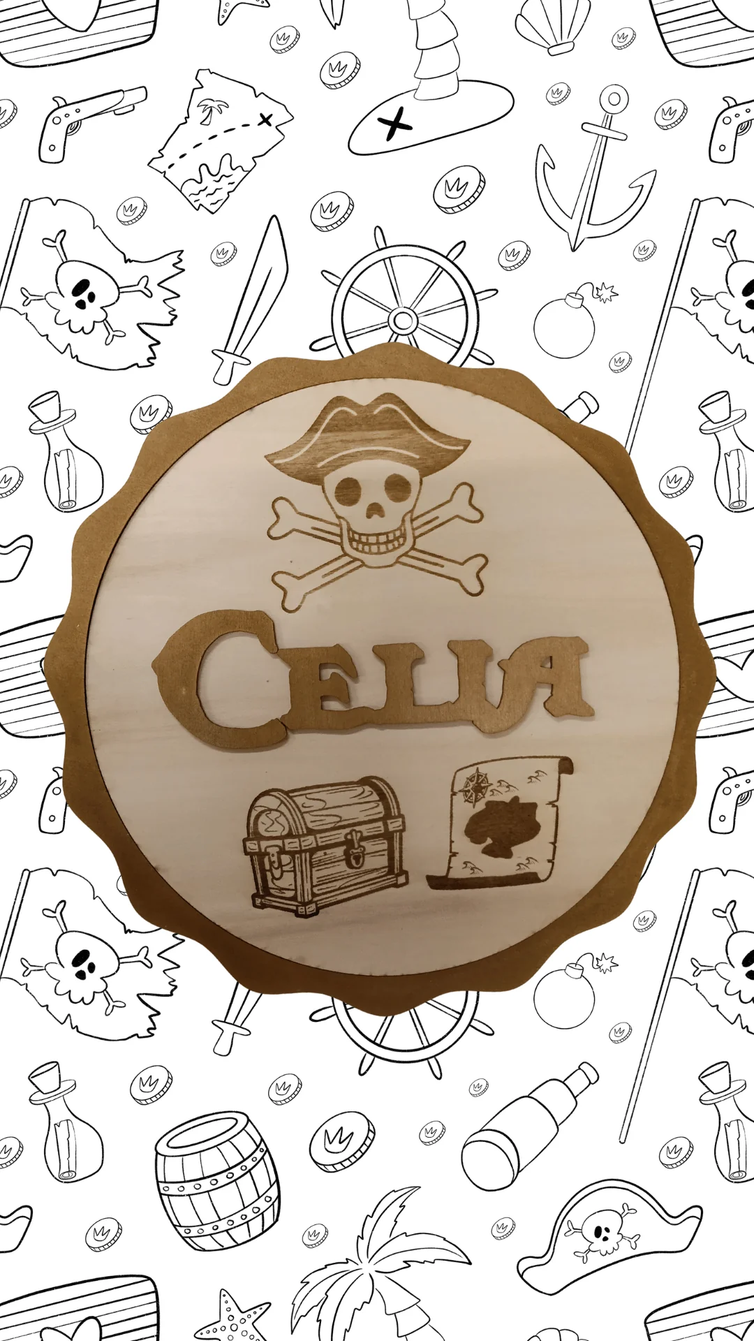 NOMBRE DECORATIVO EN MADERA 7