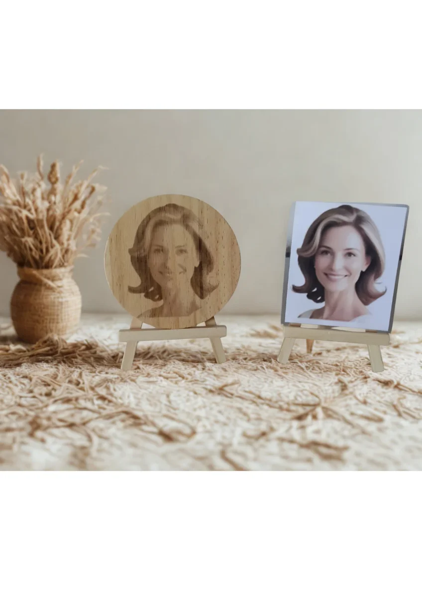 RETRATO GRABADO EN MADERA