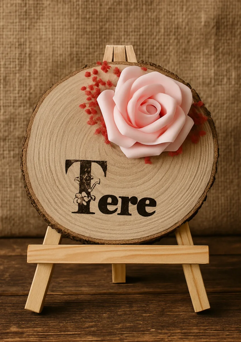 NOMBRE PERSONALIZADO GRABADO EN MADERA
