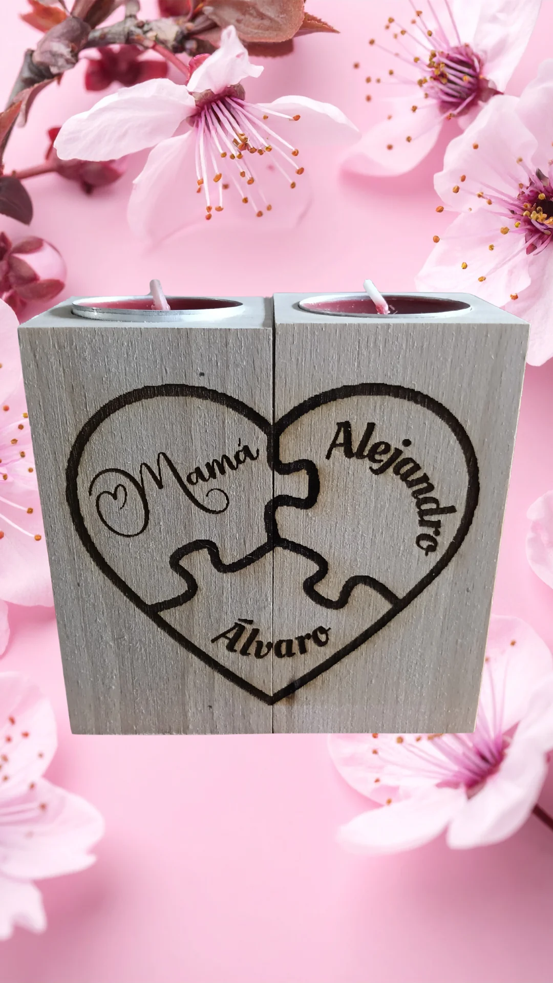 PORTACANDELE FESTA DELLA MAMMA