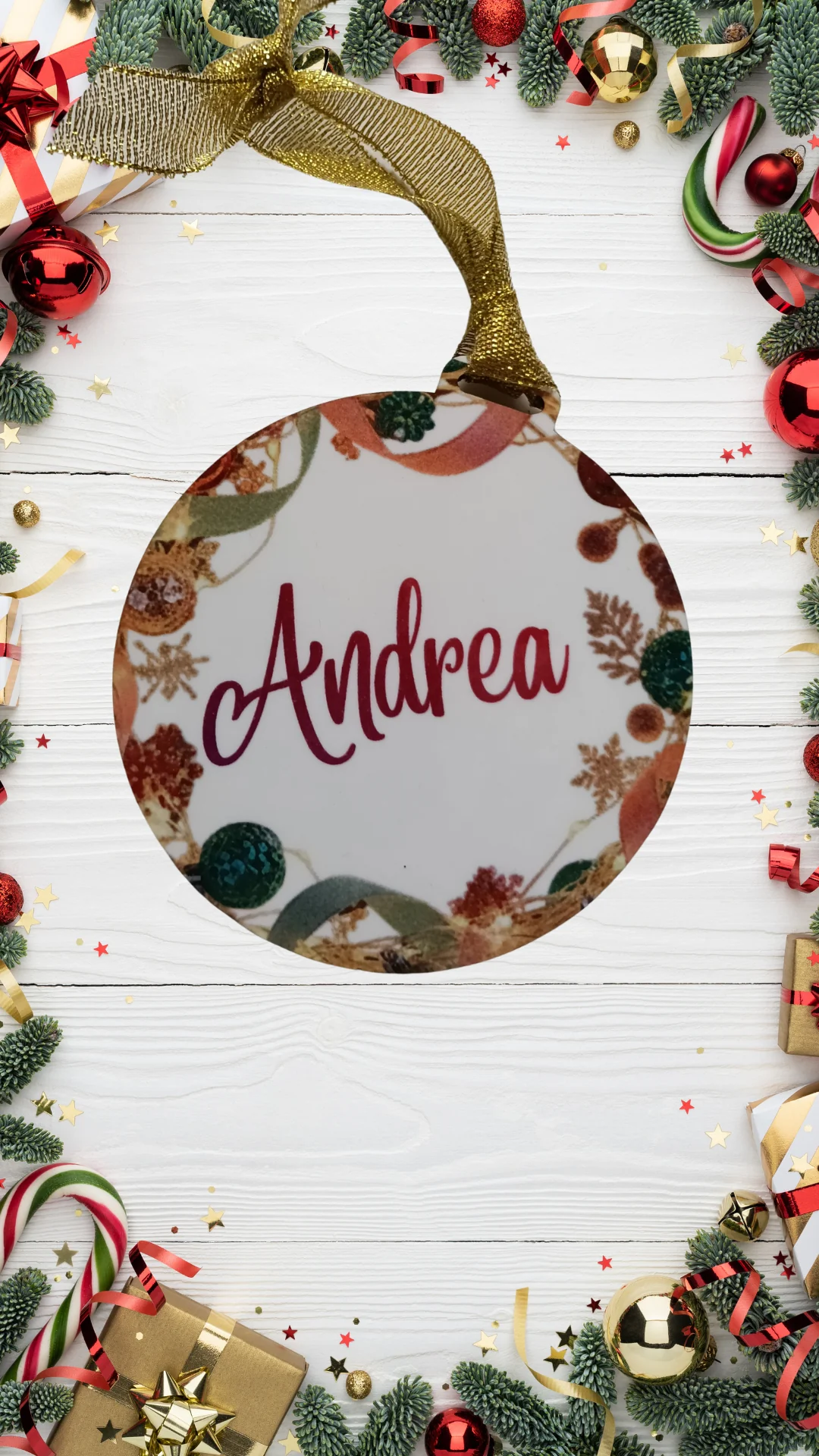 PERSONALIZED WOODEN ORNAMENT