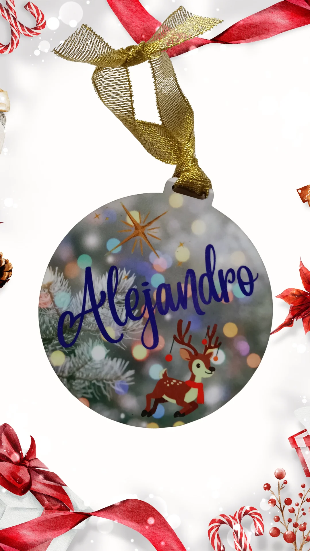 PERSONALIZED WOODEN ORNAMENT 3