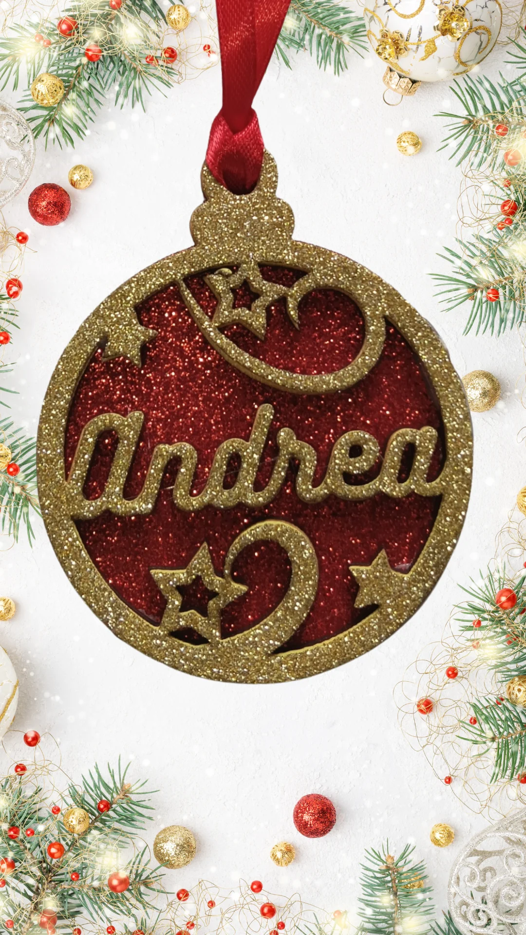 COLGANTE DE NAVIDAD PERSONALIZADO 3