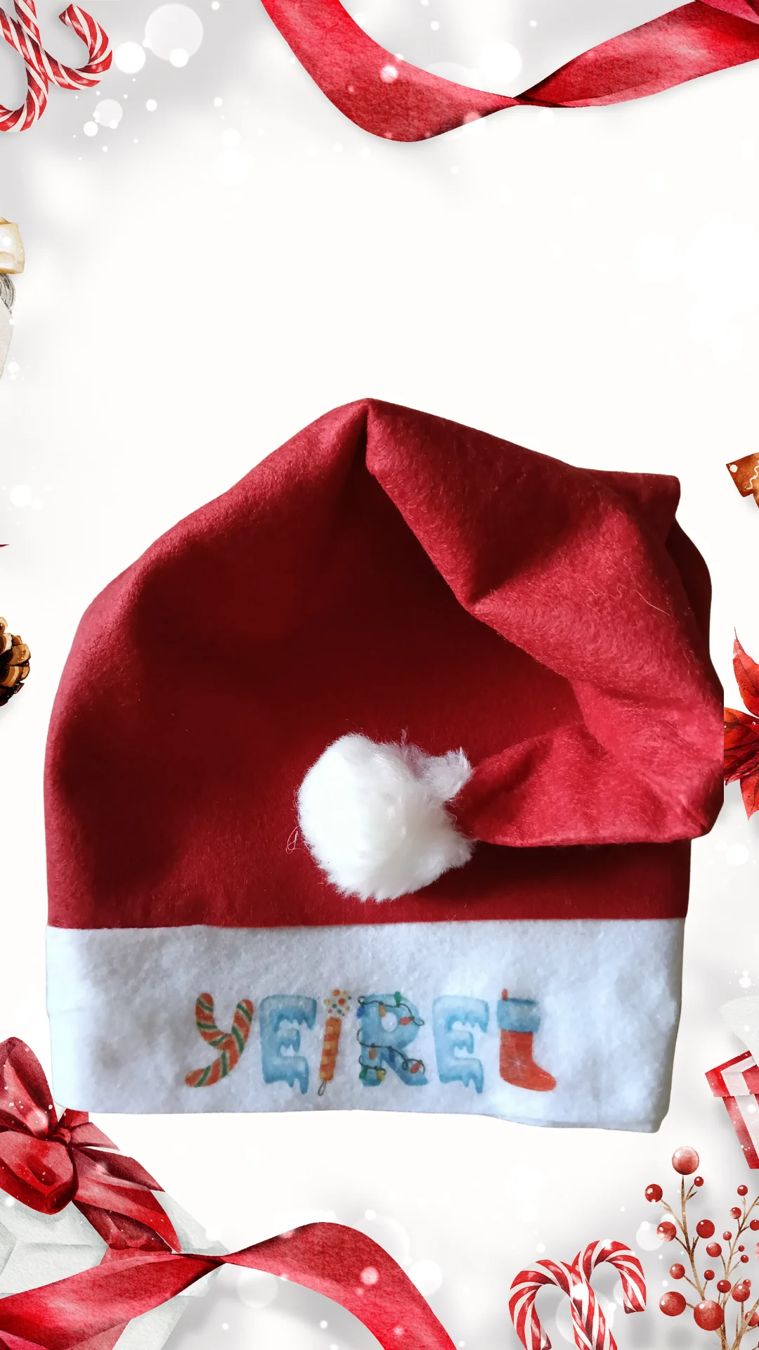 PERSONALIZED SANTA CLAUS HAT