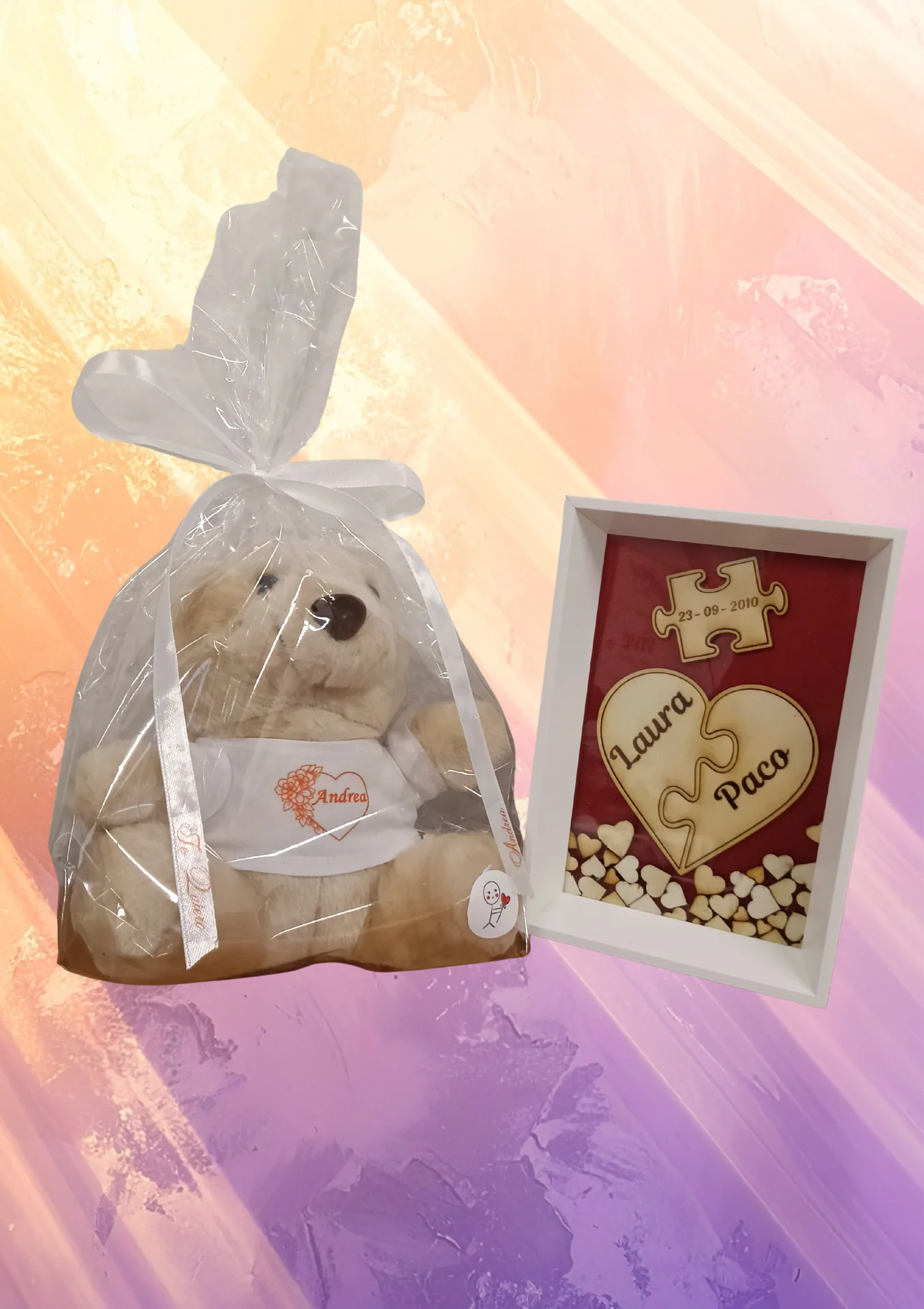 PACK REGALO OSO + PUZZLE PERSONALIZADO